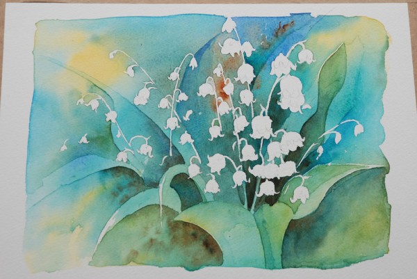 Aquarelle Bouquet De Muguet Pas Pas Jo L Simon